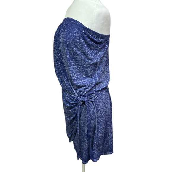 Blue Strapless Swim Coverup Dress - Picture 2 of 6